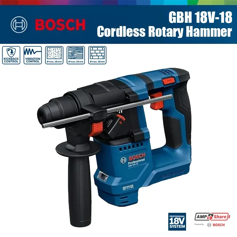 Power Tools Bosch - Бесщеточный перфоратор Bosch GBH 18V-18, 1.5