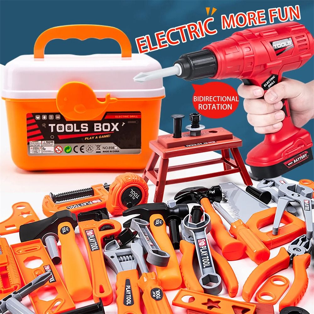 Power Tools And Engineering - Электрический игрушечный набор инструментов для ремонта: