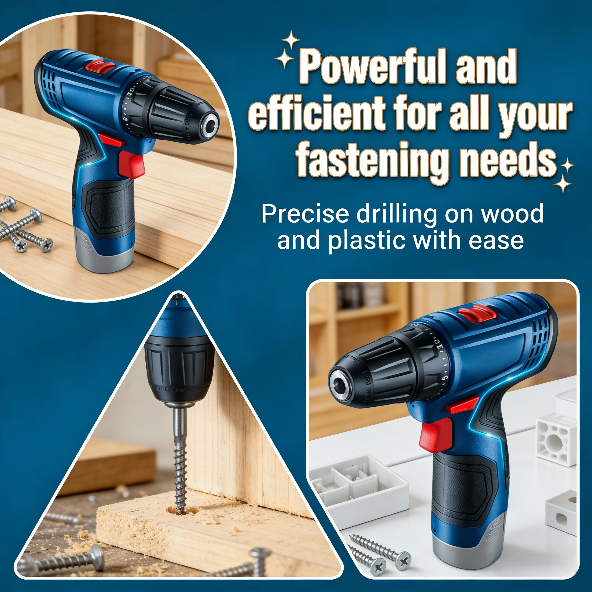 Power Tools Set - Аккумуляторная дрель-шуруповерт Bosch GSR 120-LI 12В,