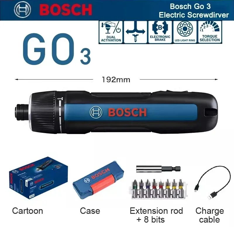 Power Tools Set - Набор электрических отверток Bosch GO 3:
