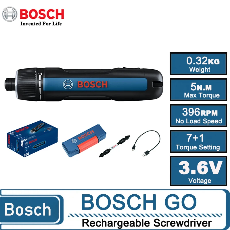Power Tools Bosch - Беспроводная электрическая отвертка Bosch GO 3,