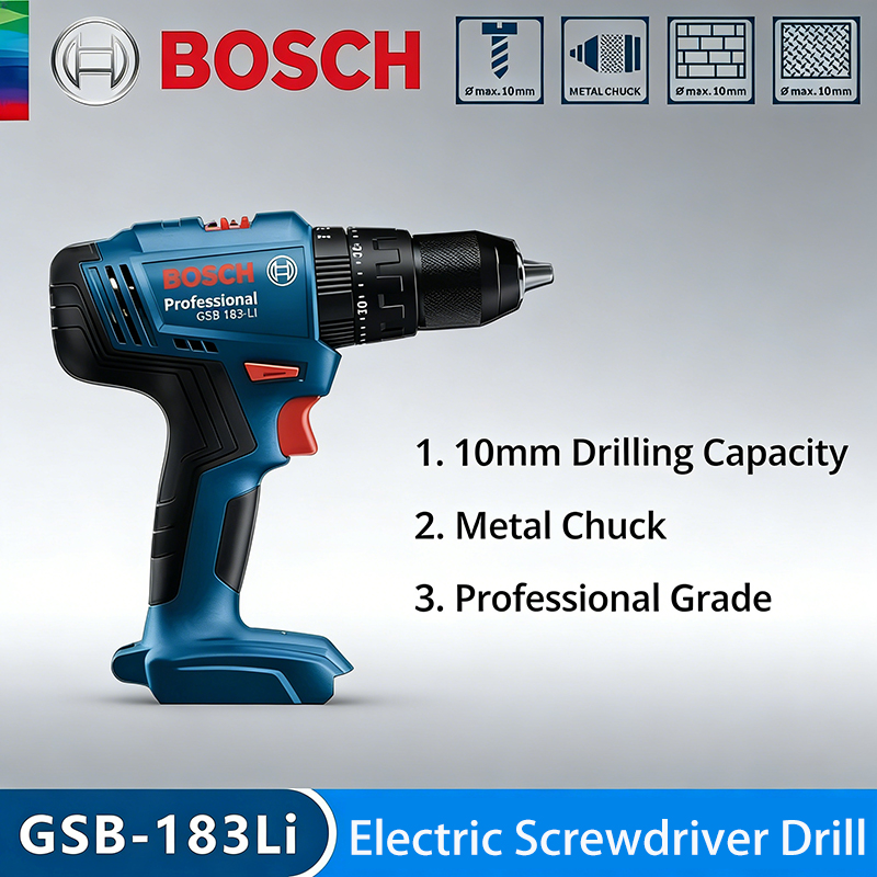 Power Tools Use - Бош GSB183-LI Электрическая дрель-шуруповерт, беспроводная бесщеточная