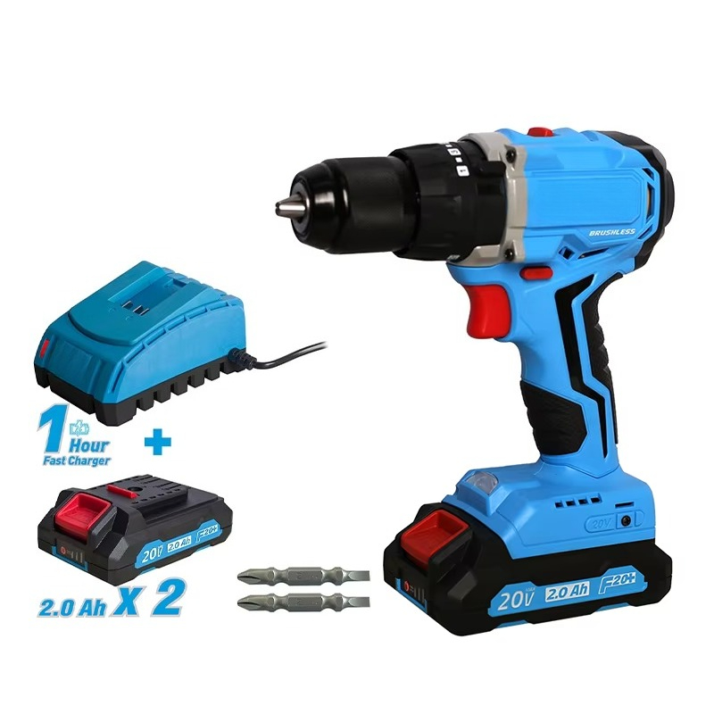 Power Tools Set - Аккумуляторный бесщеточный ударный шуруповерт 20В с