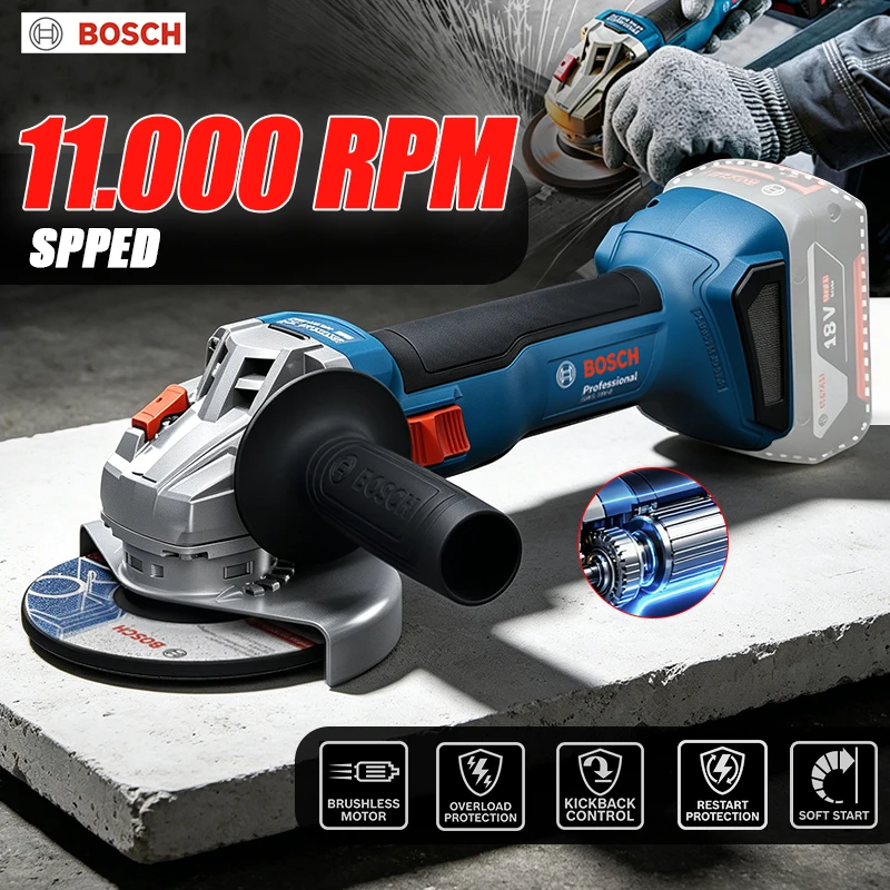 Бесщеточная угловая шлифмашина – обзор и цена Power Tools Bosch