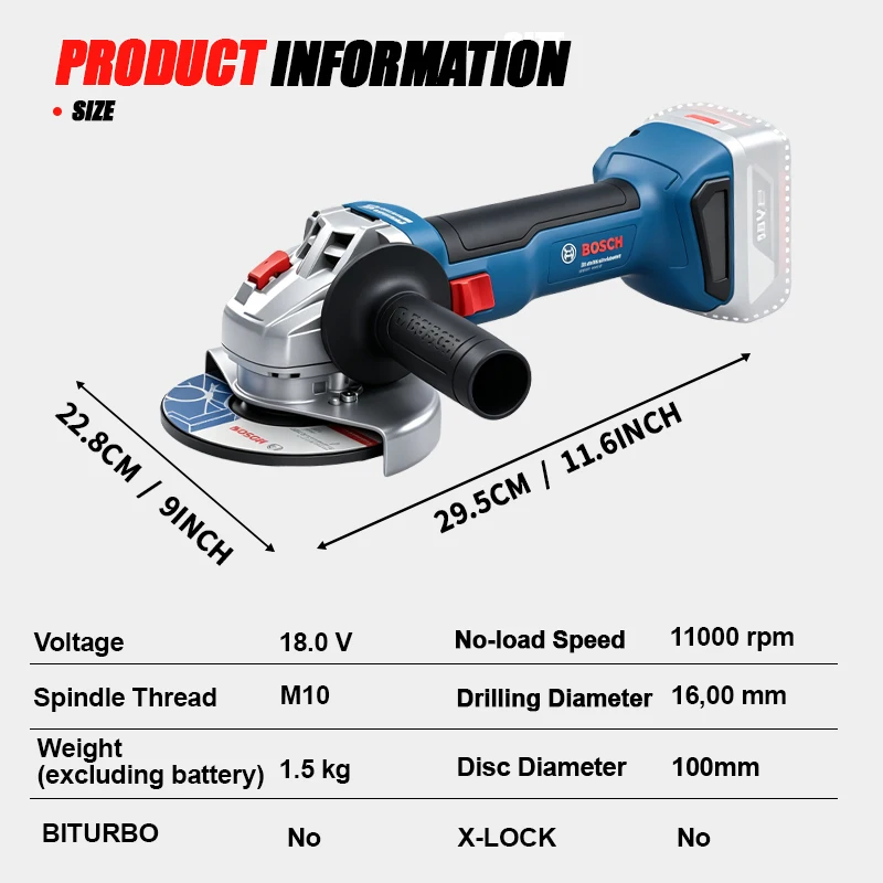 Бесщеточная угловая шлифмашина – обзор и цена Power Tools Bosch