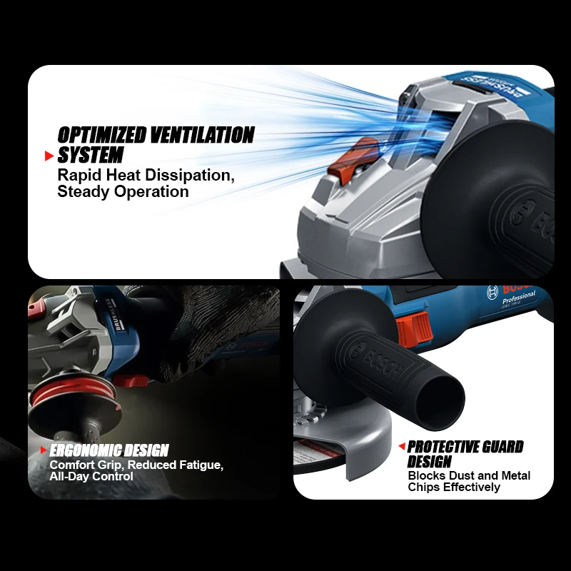 Бесщеточная угловая шлифмашина – обзор и цена Power Tools Bosch